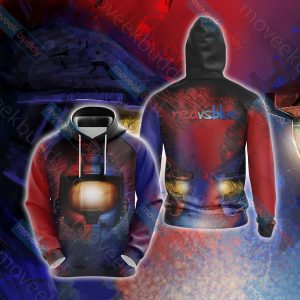 Red vs. Blue New Unisex 3D T-shirt Hoodie S 