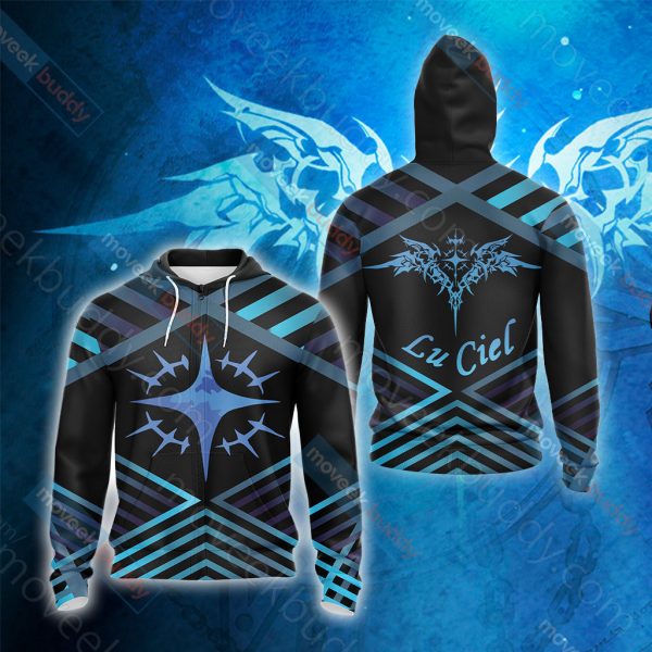 Elsword - LuCiel symbol Unisex 3D T-shirt Zip Hoodie XS