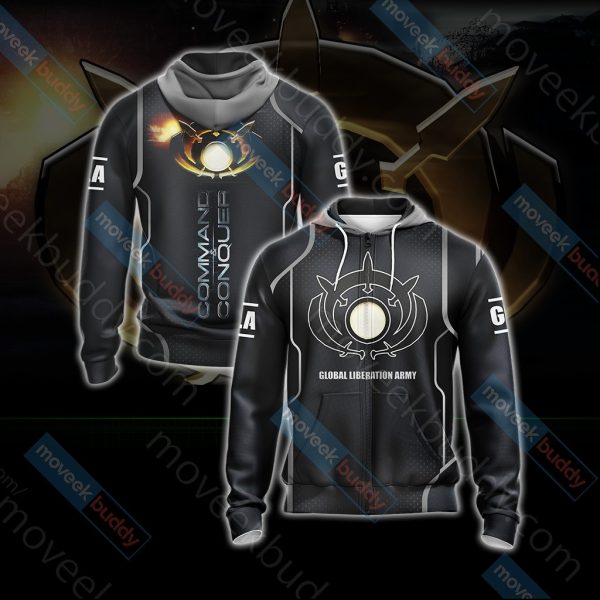 Command & Conquer - GLA (Global Liberation Army) Unisex 3D T-shirt Zip Hoodie XS