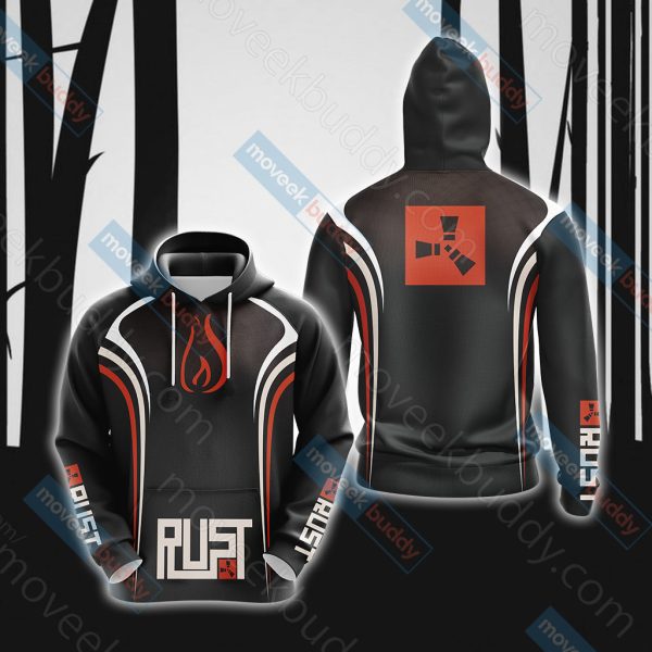 Rust  Unisex 3D T-shirt Hoodie S