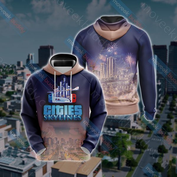 Cities: Skylines Unisex 3D T-shirt Hoodie S