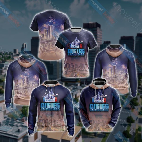 Cities: Skylines Unisex 3D T-shirt