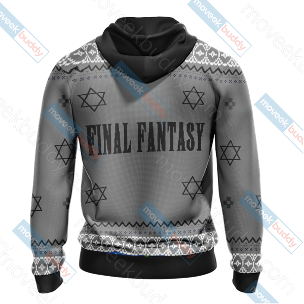 Final Fantasy VII - Cloud Christmas Style Unisex 3D T-shirt