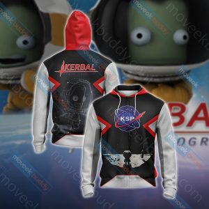 Kerbal Space Program Unisex 3D T-shirt Zip Hoodie XS 