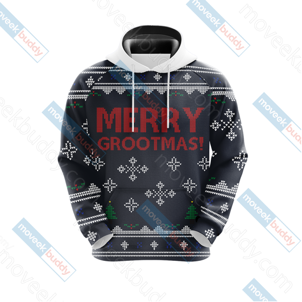 Guardian Of The Galaxy - Groot Merry Grootmas Christmas Unisex 3D T-shirt