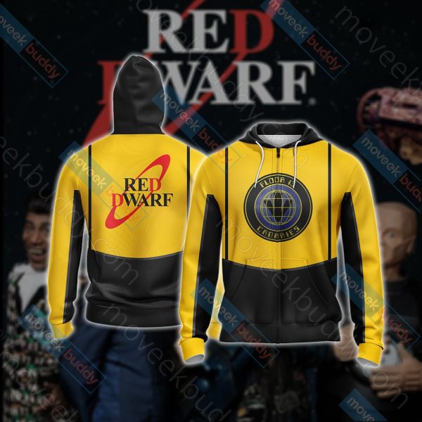 Red Dwarf - Floor 13 Canaries Unisex 3D T-shirt Zip Hoodie XS