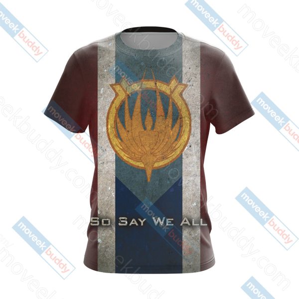 Battlestar Galactica New Version Unisex 3D T-shirt