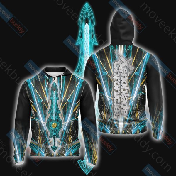 Xenoblade Chronicles - Monado III Unisex 3D T-shirt Zip Hoodie XS