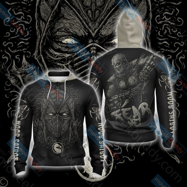 Mortal kombat - Noob Saibot Unisex 3D T-shirt Zip Hoodie XS