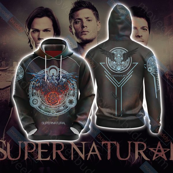 Supernatural Unisex 3D T-shirt Hoodie S