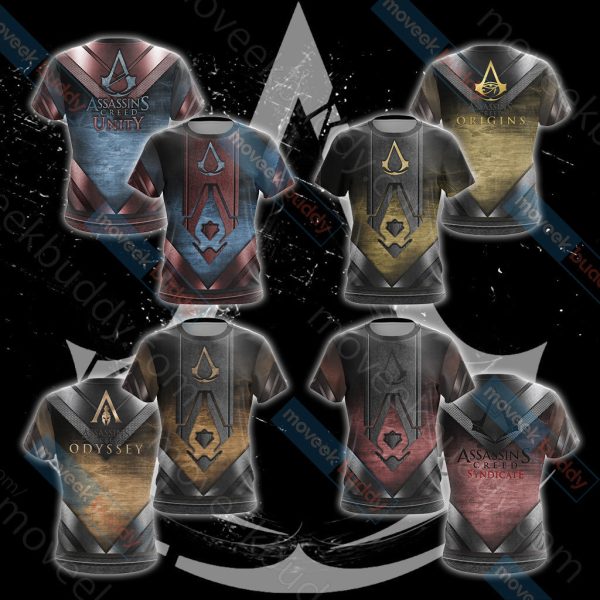 Assassin's Creed Syndicate Symbol New Collection Unisex 3D T-shirt