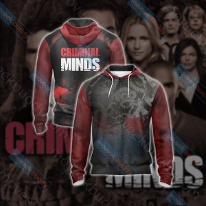 Criminal Minds Unisex 3D T-shirt Zip Hoodie XS 