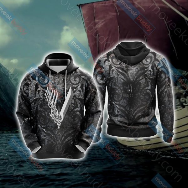 Vikings History Unisex 3D T-shirt Hoodie S