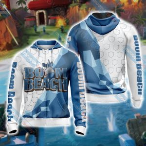 Boom Beach Unisex 3D T-shirt Zip Hoodie XS 