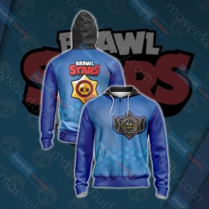 Brawl Stars Unisex 3D T-shirt Zip Hoodie XS 