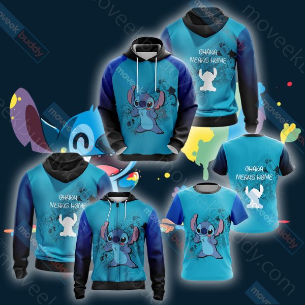 Ohana Means Family Stitch Unisex 3D T-shirt