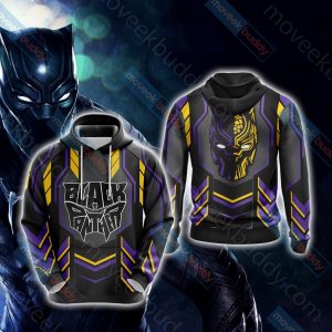 Black Panther New Look Unisex 3D T-shirt Hoodie S 