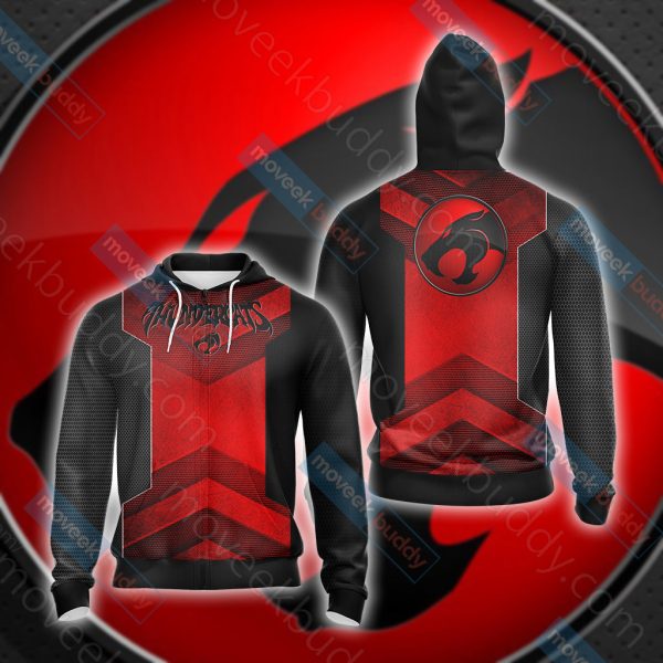 Thundercats Unisex 3D T-shirt Zip Hoodie XS