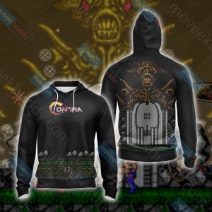 Contra (video game)  Unisex 3D T-shirt Zip Hoodie XS 