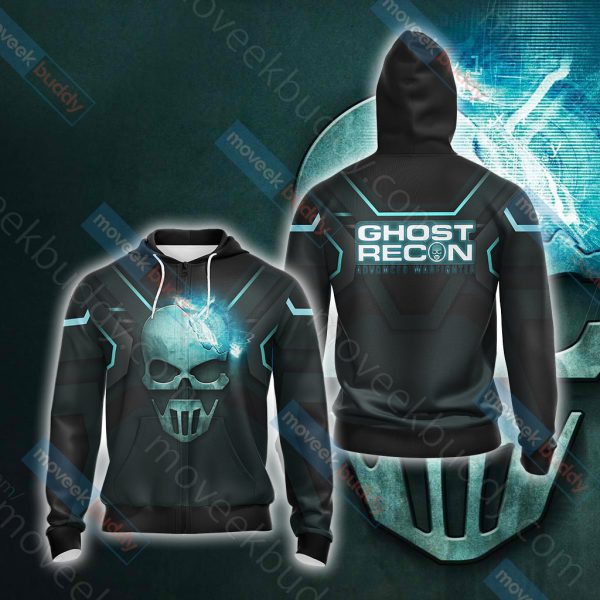 Tom Clancy's Ghost Recon Advanced Warfighter Unisex 3D T-shirt Zip Hoodie XS