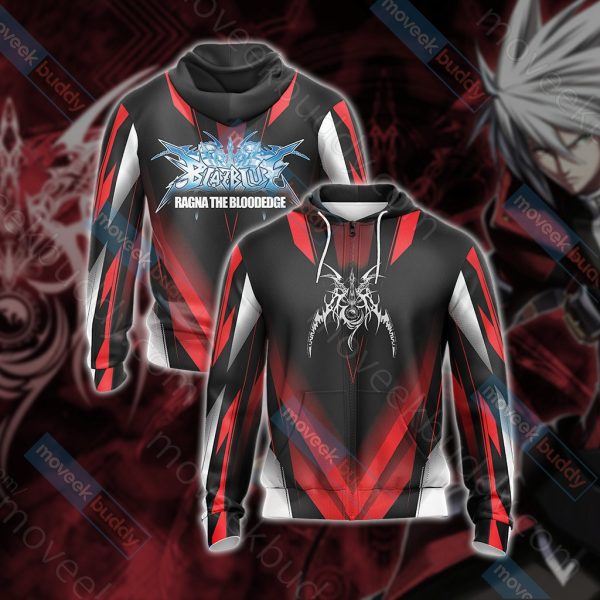 Ragna The Bloodedge - BlazBlue Unisex 3D T-shirt Zip Hoodie XS