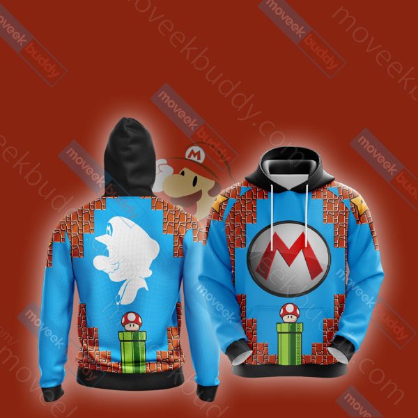 Mario New Unisex 3D T-shirt Hoodie S