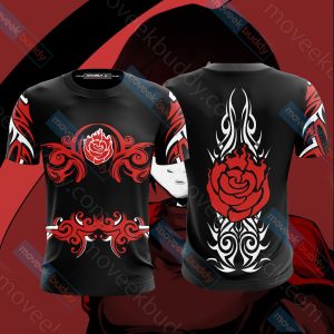 RWBY Ruby Rose Symbol Unisex 3D T-shirt T-shirt S