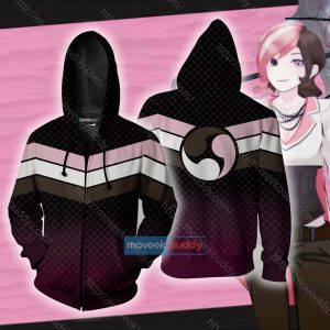 RWBY Neo Neopolitan Cosplay Zip Up Hoodie XS  