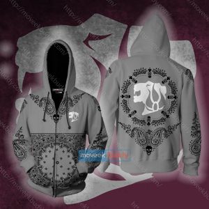 RWBY House Belladonna Live Free Of Die Zip Up Hoodie XS