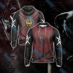 The Elder Scrolls V: Imperials Unisex 3D T-shirt Zip Hoodie XS 