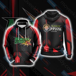 Monster Strike Unisex 3D T-shirt Hoodie S 