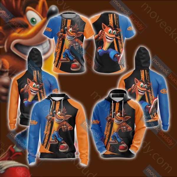 Crash Bandicoot New Look Unisex 3D T-shirt