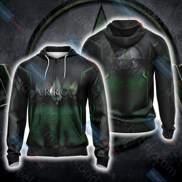 Arrow New Unisex 3D T-shirt Zip Hoodie XS