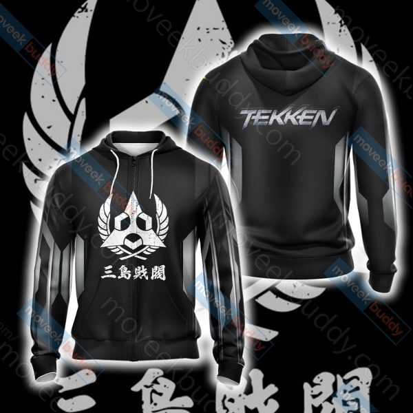 Tekken - Mishima Zaibatsu Unisex 3D T-shirt Zip Hoodie XS