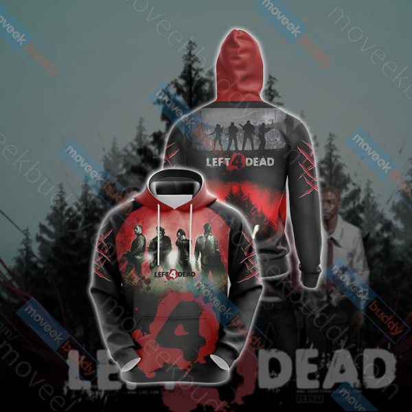 Left 4 Dead New Look Unisex 3D T-shirt Hoodie S