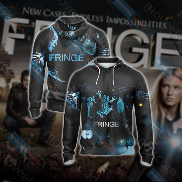 Fringe (TV series) Unisex 3D T-shirt Zip Hoodie XS