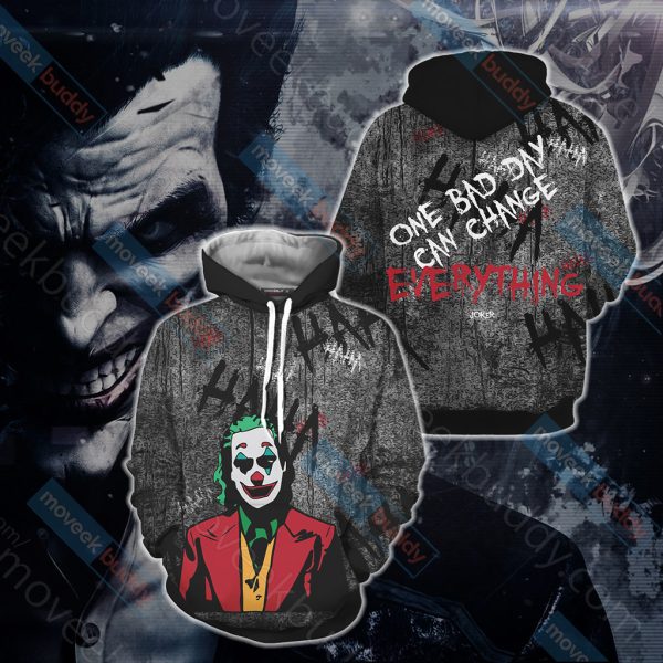 Joker - One bad day can change everything Unisex 3D T-shirt Hoodie S