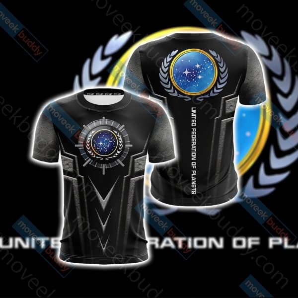 Star Trek - United Federation of Planets Logo Unisex 3D T-shirt