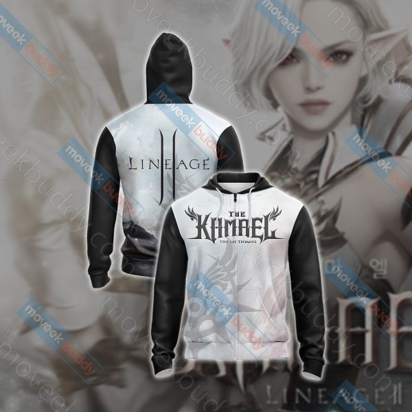 Lineage II - Kamael symbol Unisex 3D T-shirt Zip Hoodie XS