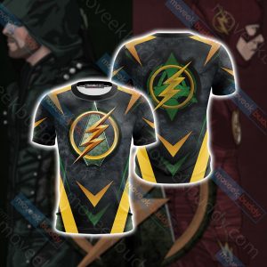 Arrow and Flash New Version Unisex 3D T-shirt