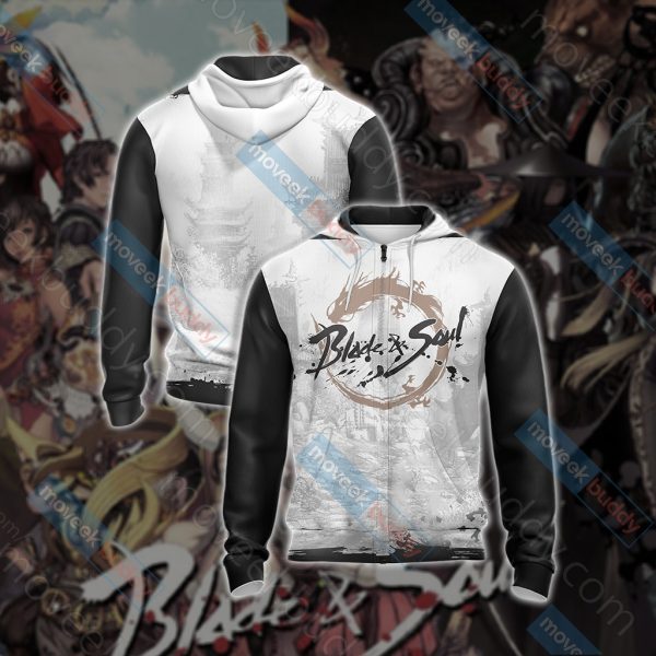 Blade & Soul Unisex 3D T-shirt Zip Hoodie XS