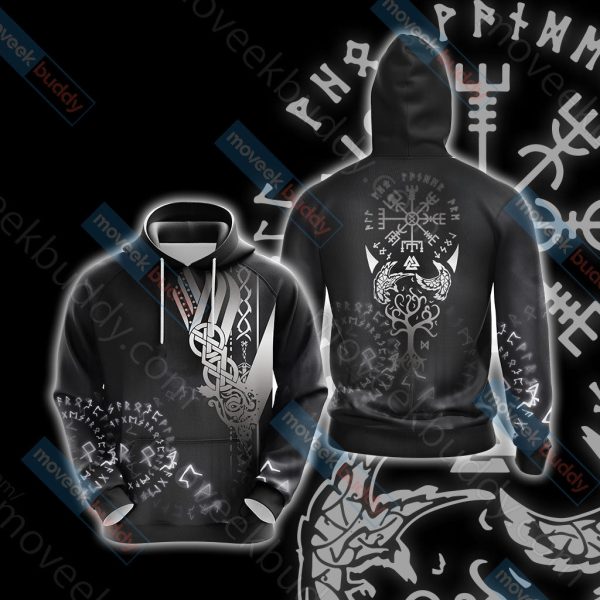 Vikings - Vegvisir Unisex 3D T-shirt Hoodie S