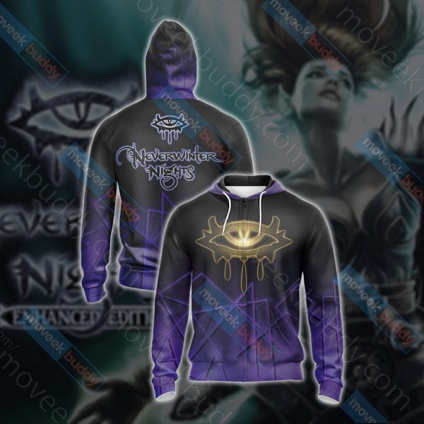 Neverwinter Nights - The Oracle of Tyr Unisex 3D T-shirt Zip Hoodie XS