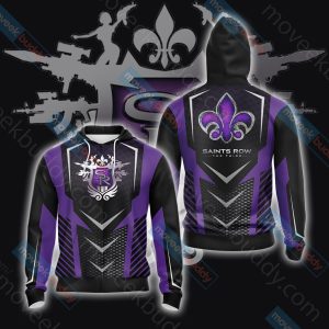 Saints Row New Unisex 3D T-shirt Zip Hoodie XS 