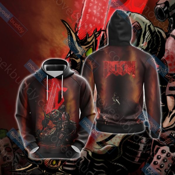 Doom New Unisex 3D T-shirt Hoodie S