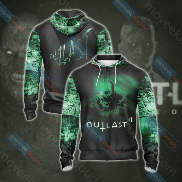 Outlast Unisex 3D T-shirt Zip Hoodie XS