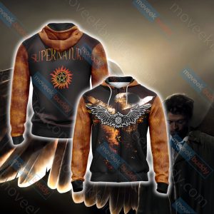 Supernatural New Unisex 3D T-shirt Zip Hoodie XS 