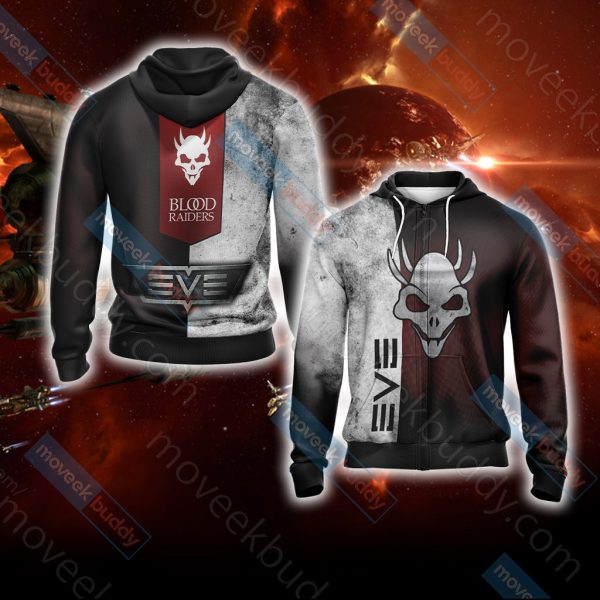 Eve online - Blood Raiders Unisex 3D T-shirt Zip Hoodie XS