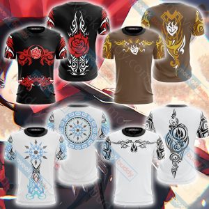 RWBY Ruby Rose Symbol Unisex 3D T-shirt   