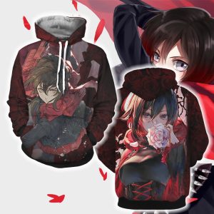 RWBY Ruby Rose New Look 3D T-shirt Hoodie S 